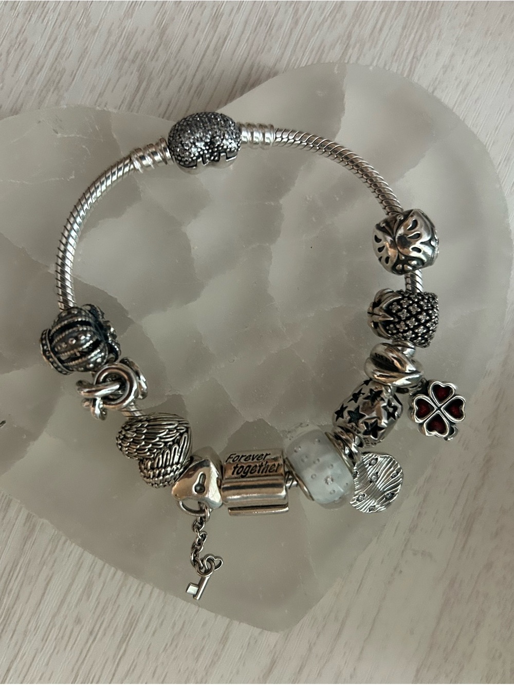 Pandora bracelet and charms